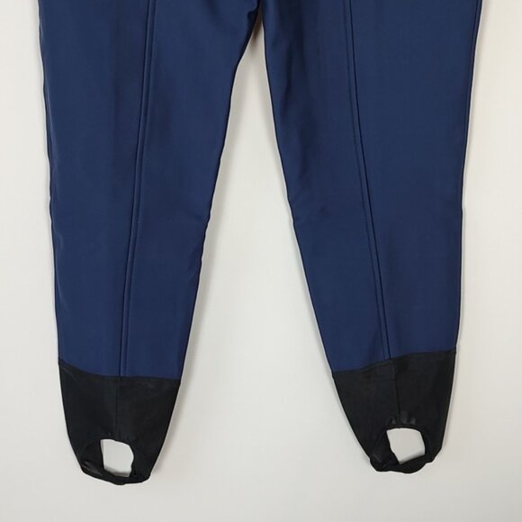 Vintage Descente Ski/Snow Pants High Waist Stirrups Navy Blue/Black Size 12 - Picture 11 of 11